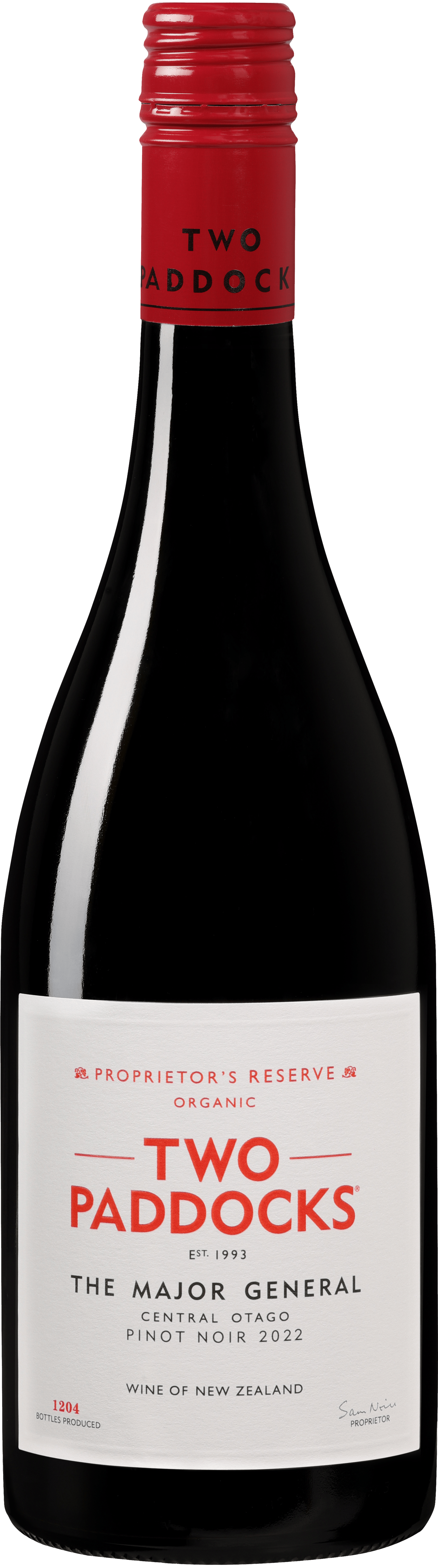 Major General Pinot Noir 2022 Bottle Shot